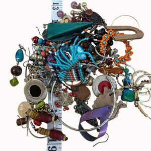 Mixed Lot Of Single Earrings For Crafts Or Mix & Match Wear